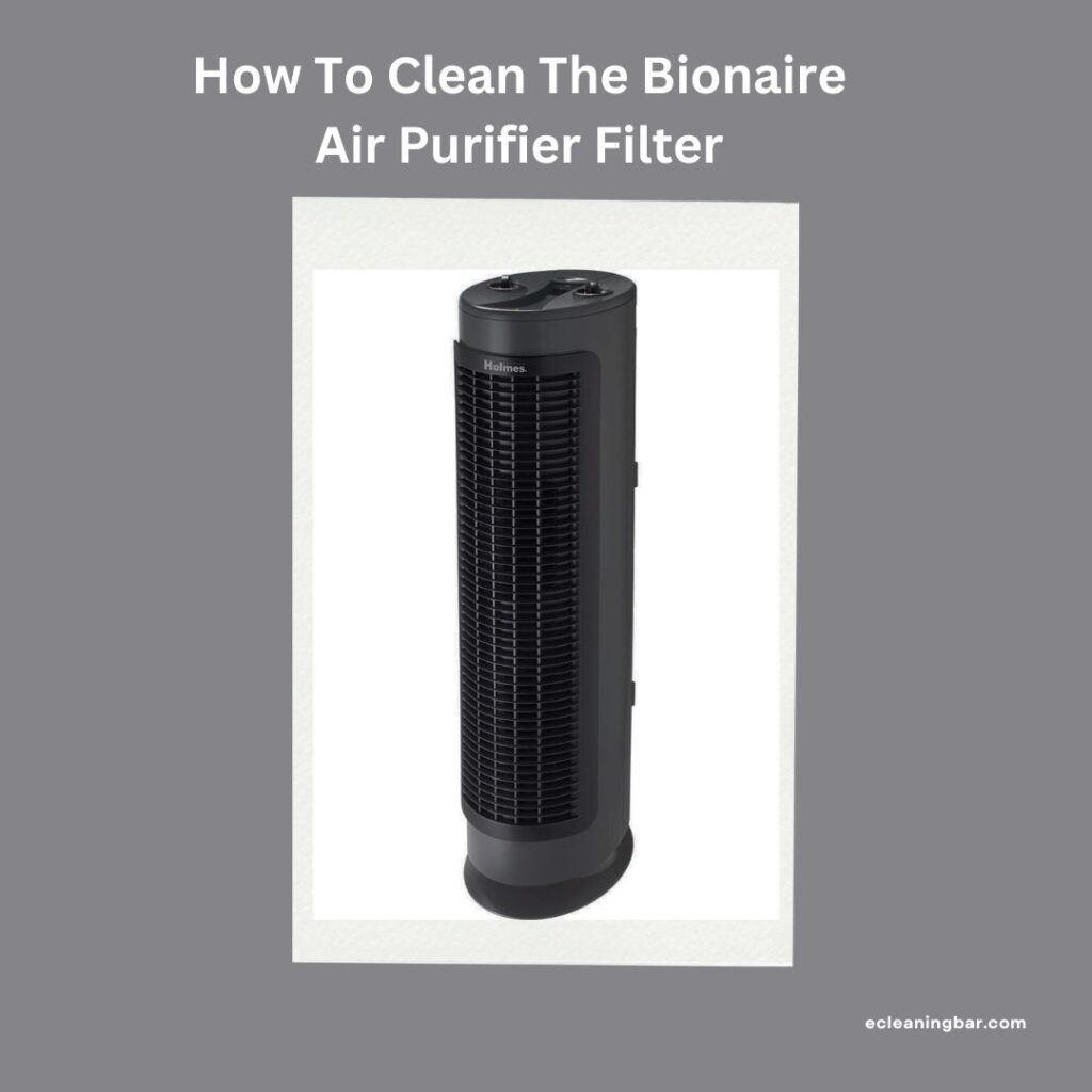 How To Clean The Bionaire Air Purifier Filter